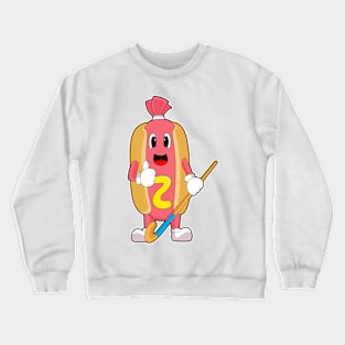 Hotdog Hockey Hockey stick Crewneck Sweatshirt